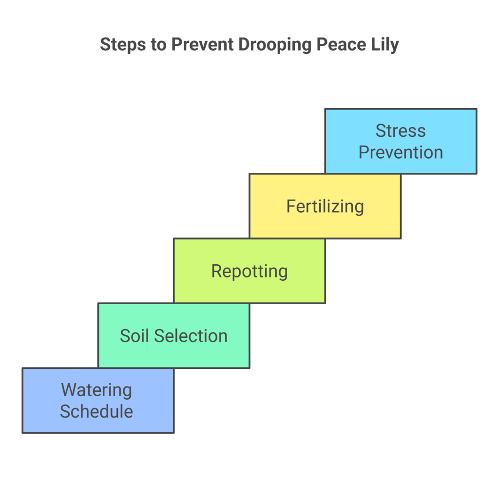 How to Prevent a Drooping Peace Lily