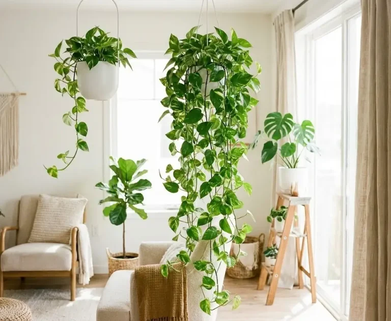golden pothos care guide 2025 – thriving Epipremnum aureum trailing indoors