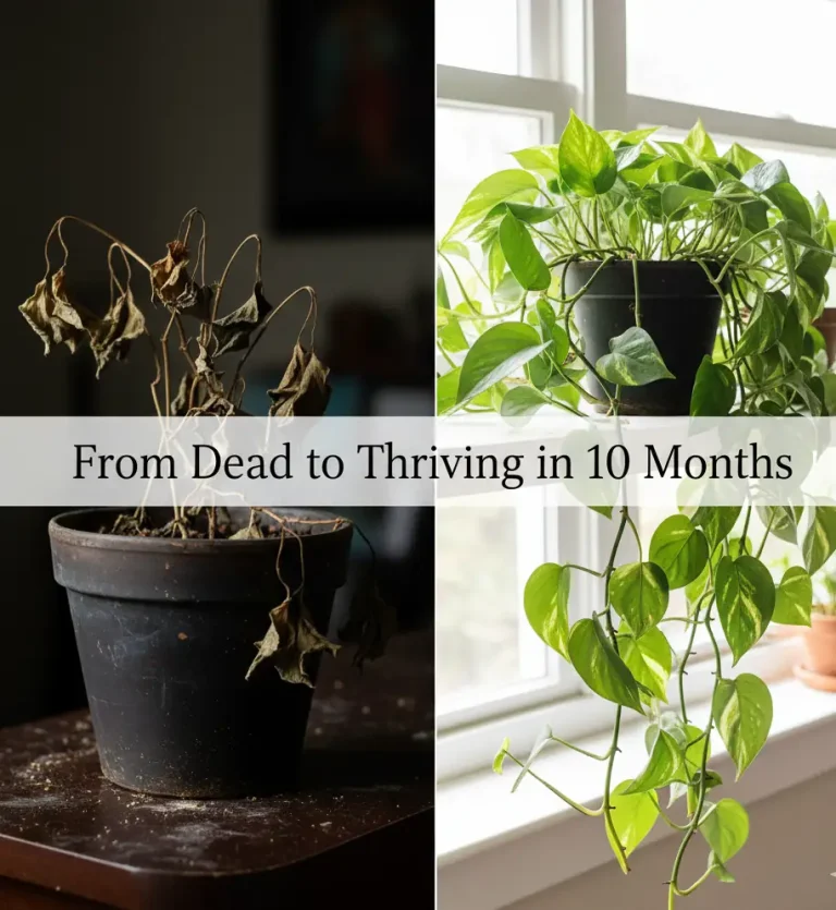 How to revive a dying pothos plant – real before and after 10 months