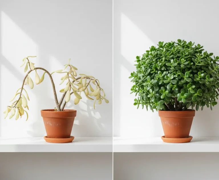 before and after pruning jade plant transformation 2026