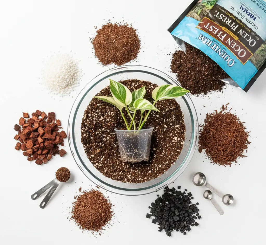 Best soil mix recipe for N’Joy pothos – chunky aroid blend 2026