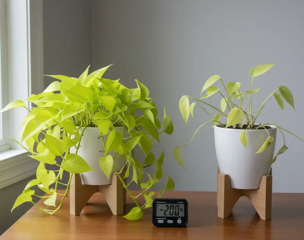Pothos vs philodendron low light tolerance test – real north-facing room 2026