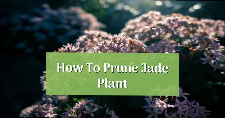 How to Prune Jade Plant
